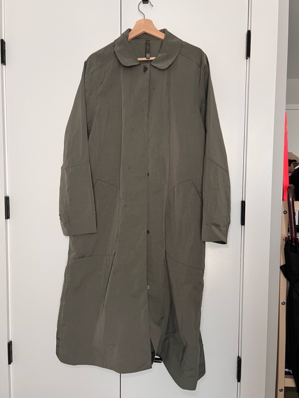 lululemon athletica Olive Green Trench Coat